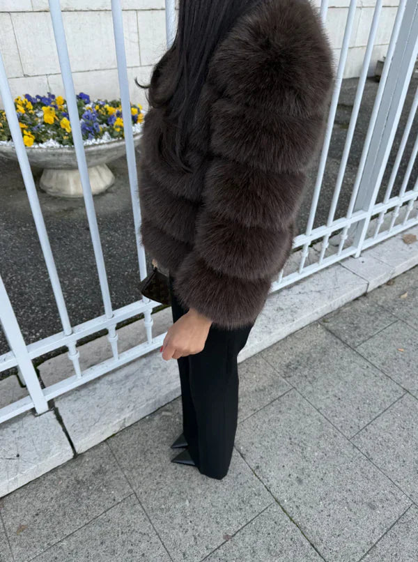 MIRAYA Pelz Jacke
