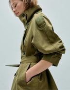 CROPPED TRENCHCOAT