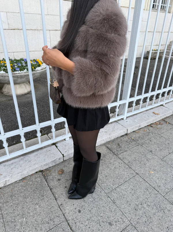 MIRAYA Pelz Jacke