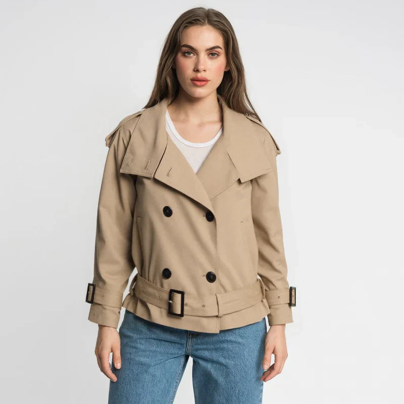 CROPPED TRENCHCOAT