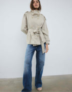 CROPPED TRENCHCOAT