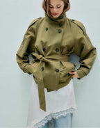CROPPED TRENCHCOAT