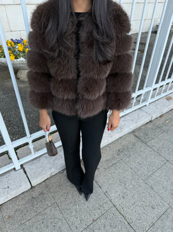 MIRAYA Pelz Jacke