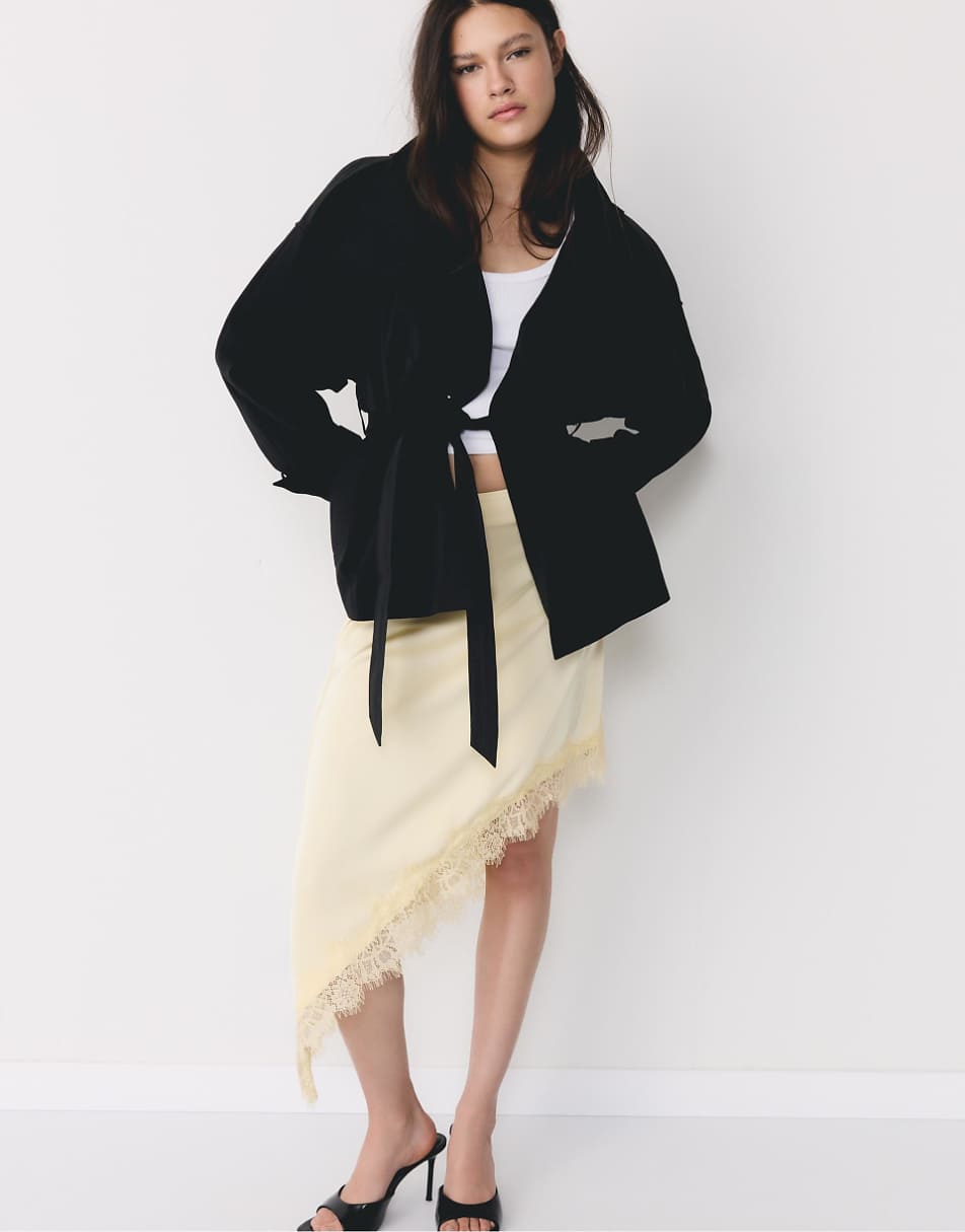CROPPED TRENCHCOAT