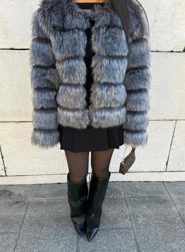 MIRAYA Pelz Jacke