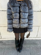 MIRAYA Pelz Jacke