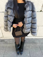 MIRAYA Pelz Jacke