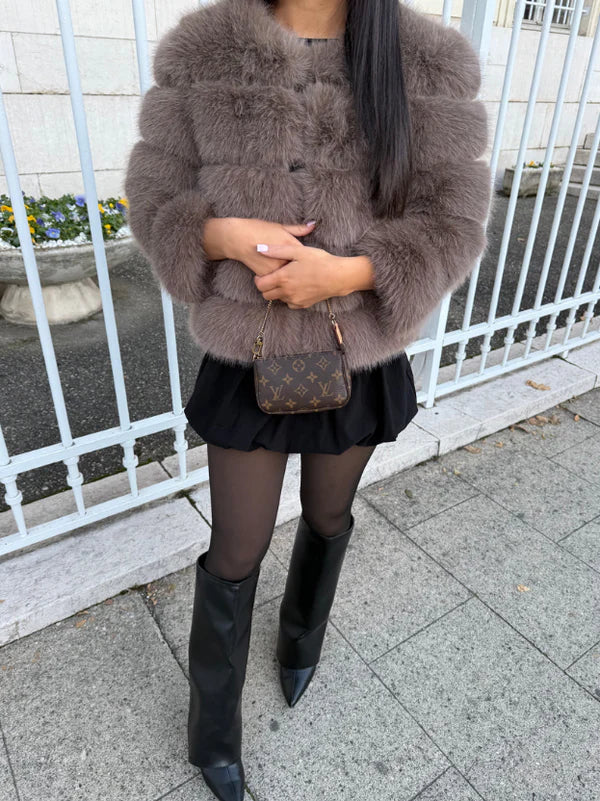 MIRAYA Pelz Jacke