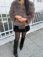 MIRAYA Pelz Jacke