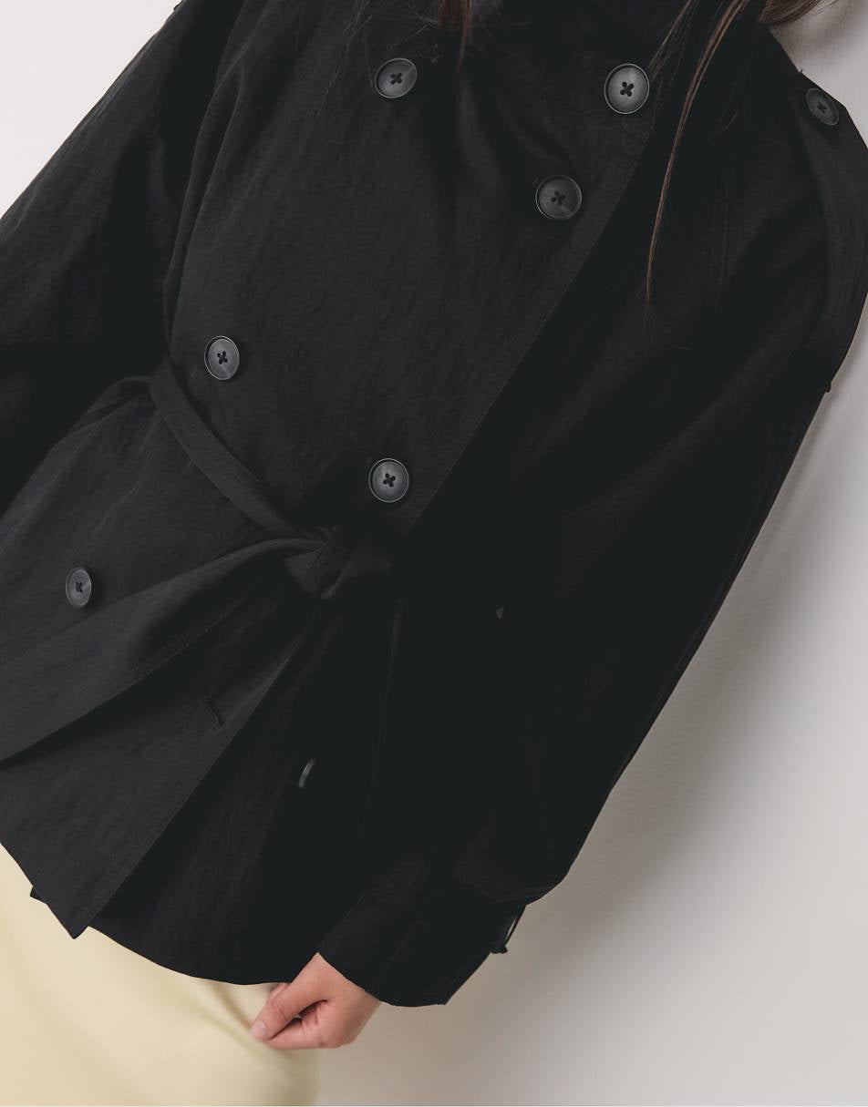 CROPPED TRENCHCOAT